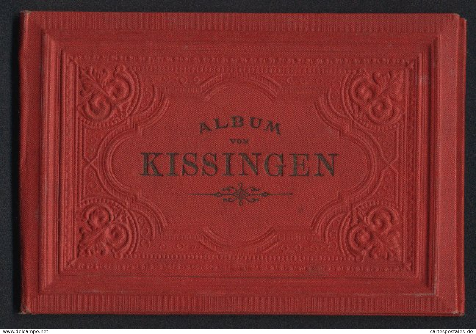 Leporello-Album Kissingen Mit 16 Lithographie-Ansichten, Fürst Bismarck Wohnung, Kurhausstrasse, Rakoczy-Brunnen, Sal  - Litografia