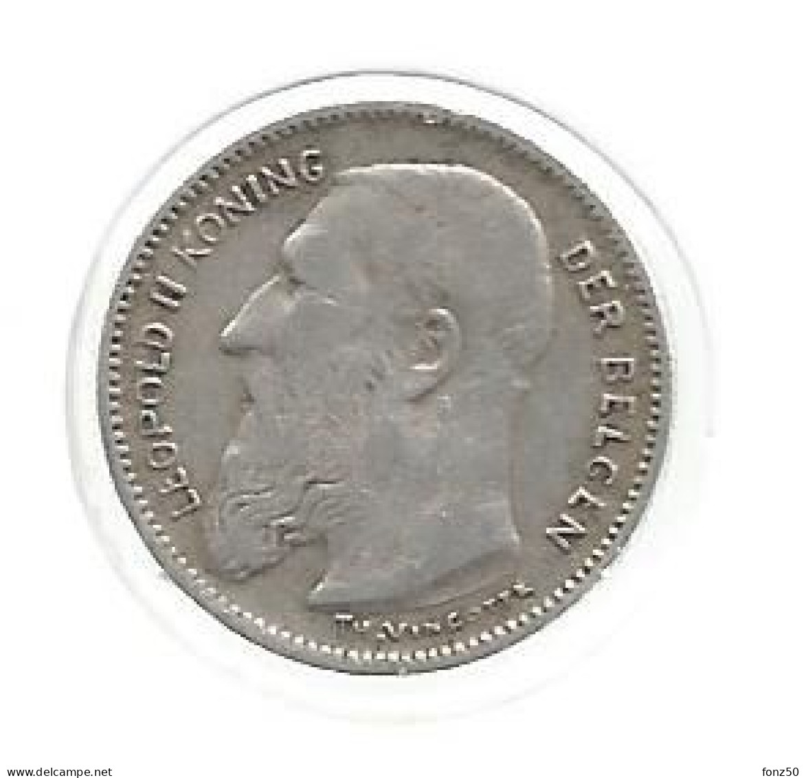 LEOPOLD II * 50 Cent 1909 Vlaams  Met Punt * Prachtig * Nr 12898 - 50 Cent