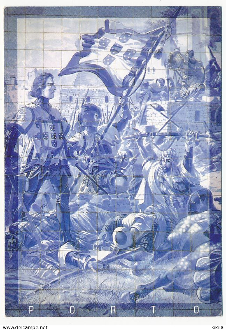 CPSM 10.5 X 15 Portugal (41) PORTO Azulejos Estaçao De S. Bento  Gare - Porto