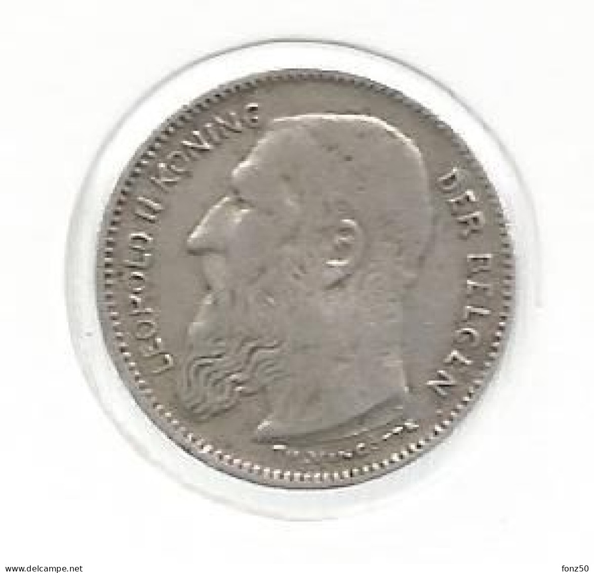 LEOPOLD II * 50 Cent 1909 Vlaams  Met Punt * Prachtig * Nr 12899 - 50 Cent