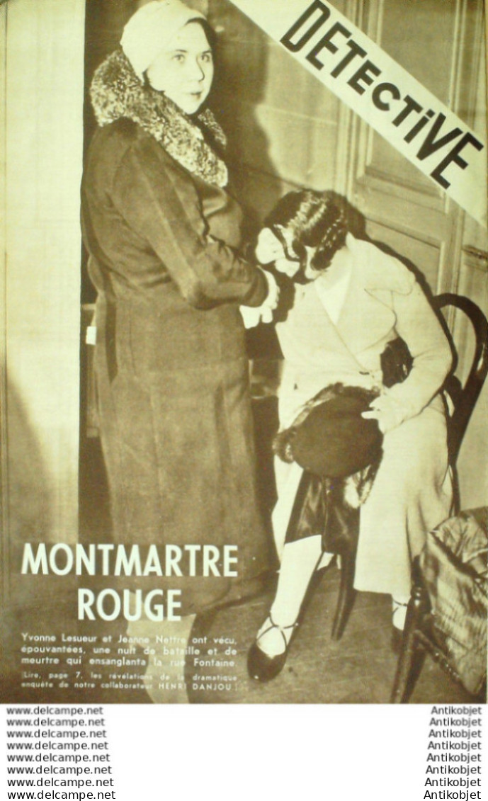 Détective 1934 N°316 Dpt 37-75 Alger Alexandrie Budapest Montmartre - Gente