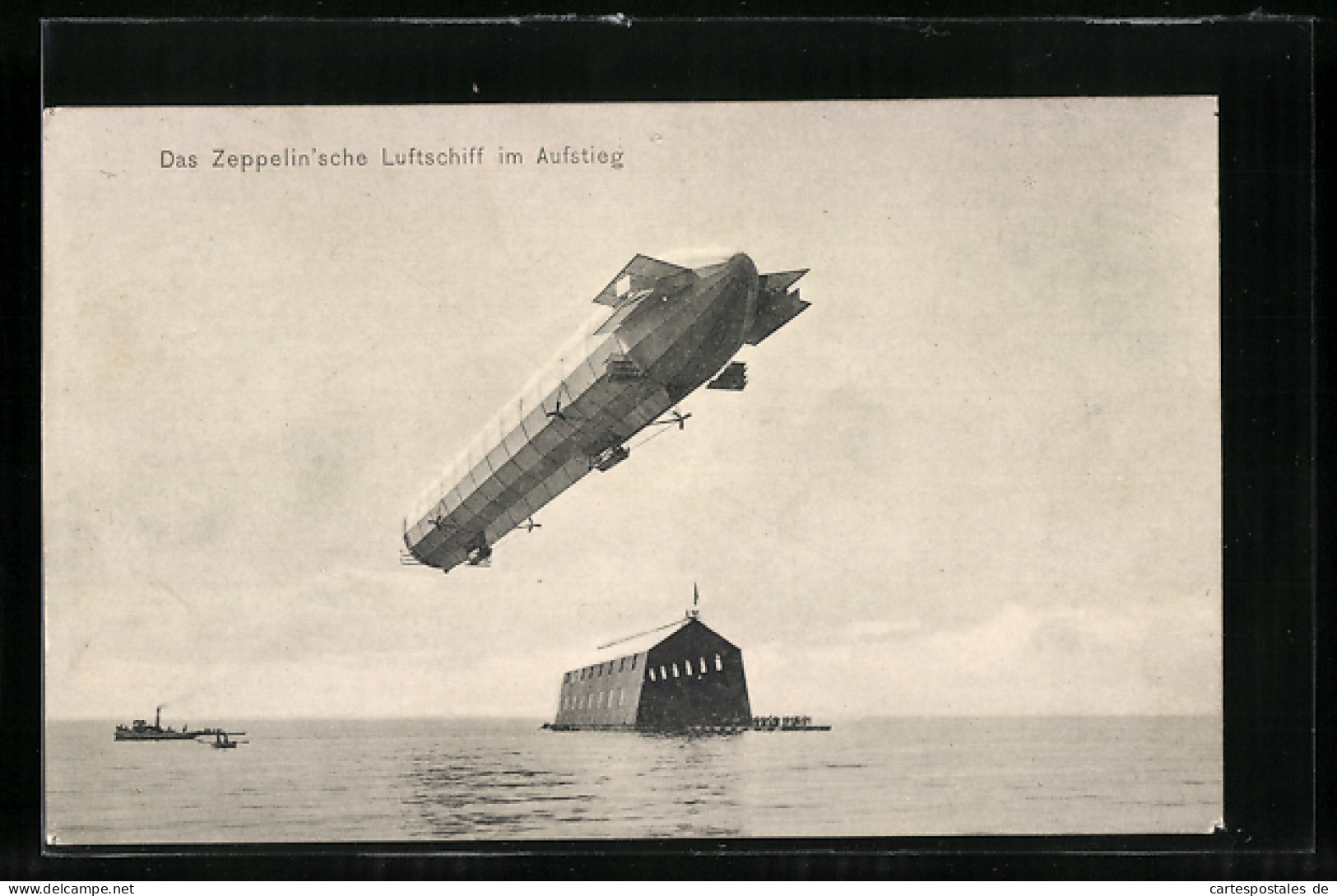 AK Das Zeppelin`sche Luftschiff Im Aufstieg  - Dirigeables