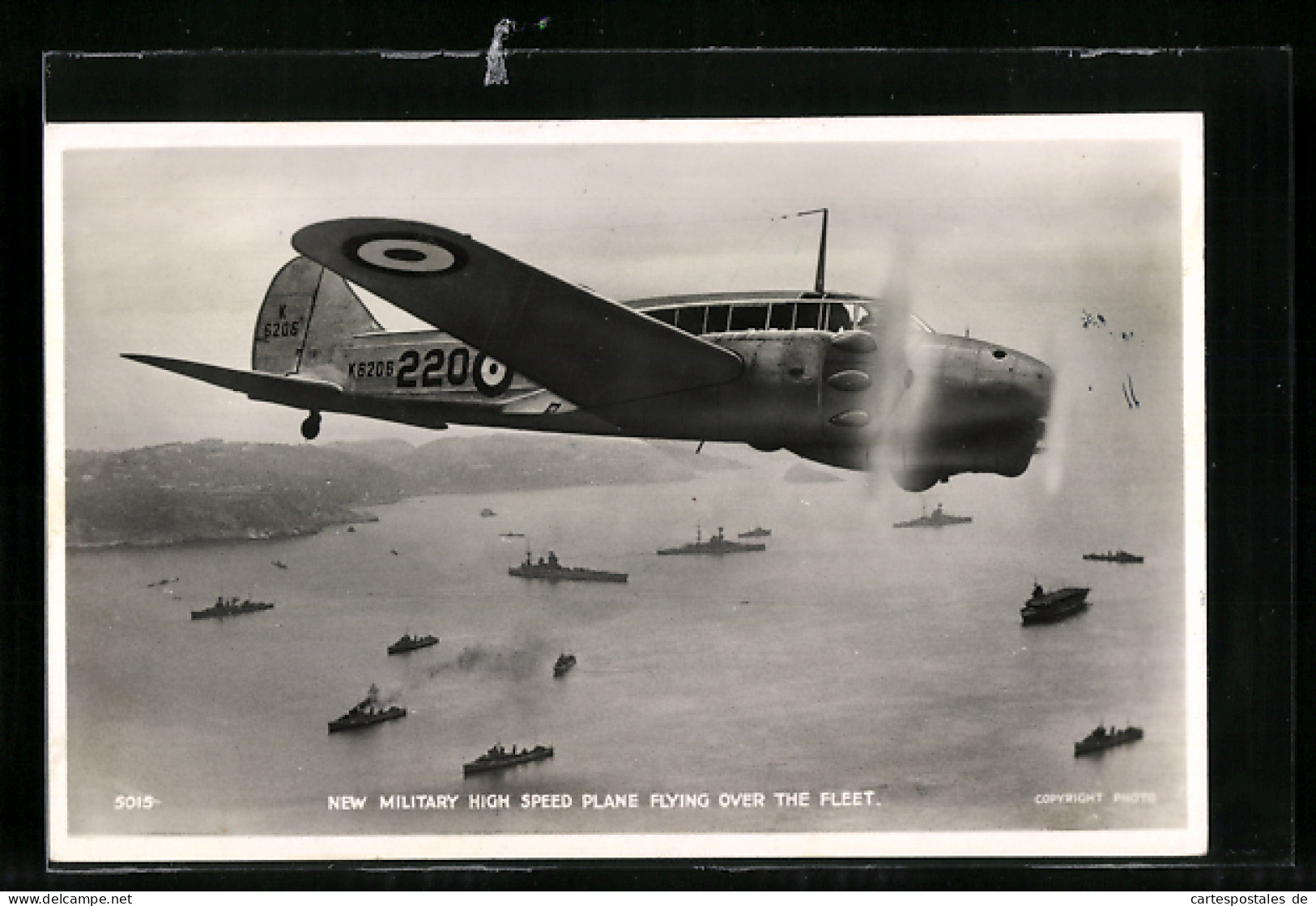 AK New Military High Speed Plane Flying Over The Fleet  - 1939-1945: II Guerra