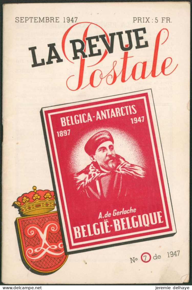 Littérature - La Revue Postale (Septembre 1947, N°7), 40 Pages. - Filatelia E Storia Postale