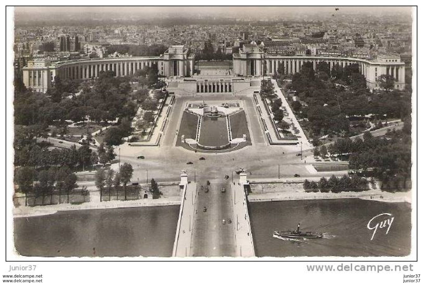 4 Cartes De Paris, Les Jardins Du Trocadéro, Panorama Des Sept Ponts, Vue Générale Du Louvre - Sonstige & Ohne Zuordnung