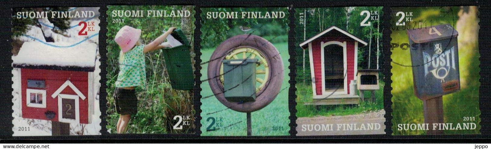 2011  Finland, Mail Boxes Complete Set Used. - Usati