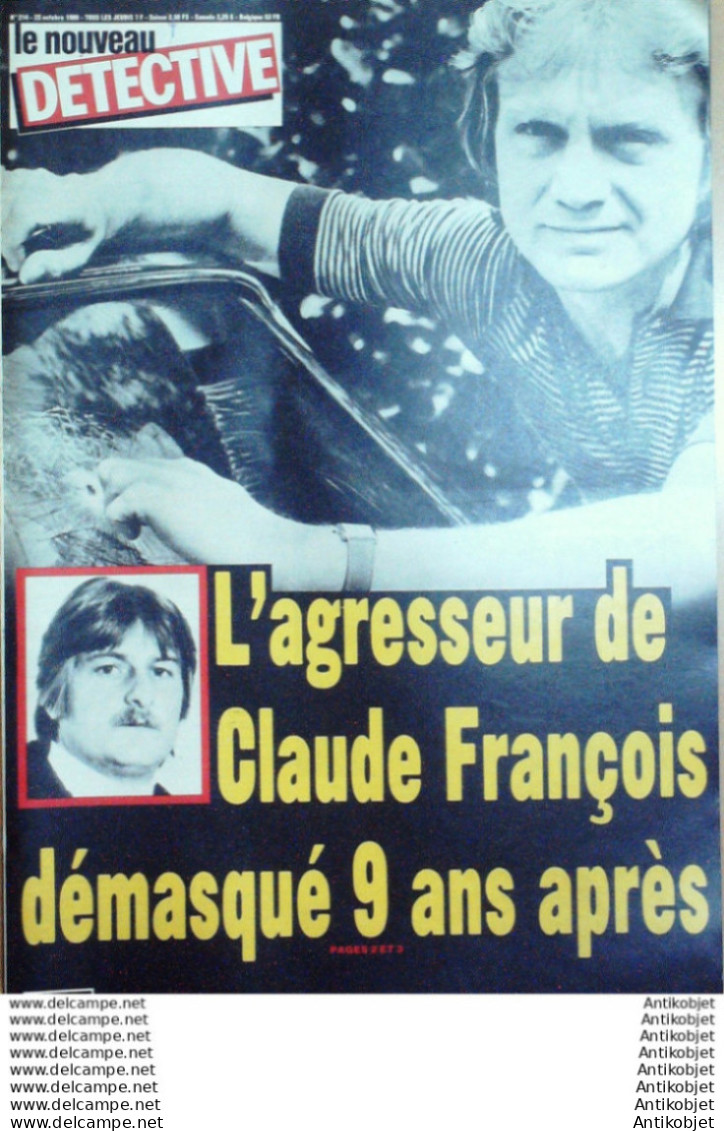 Détective 1986 N°214 Dpt 06-12-14-55-62-69 Claude François Bradford Gavle - 1900 - 1949