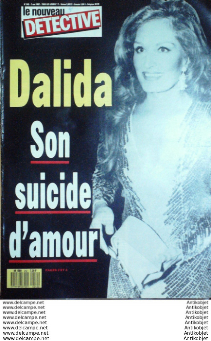 Détective 1987 N°242 Dpt 04-16-57-59-67-69-78 Dalida Amsterdam Munich - 1900 - 1949