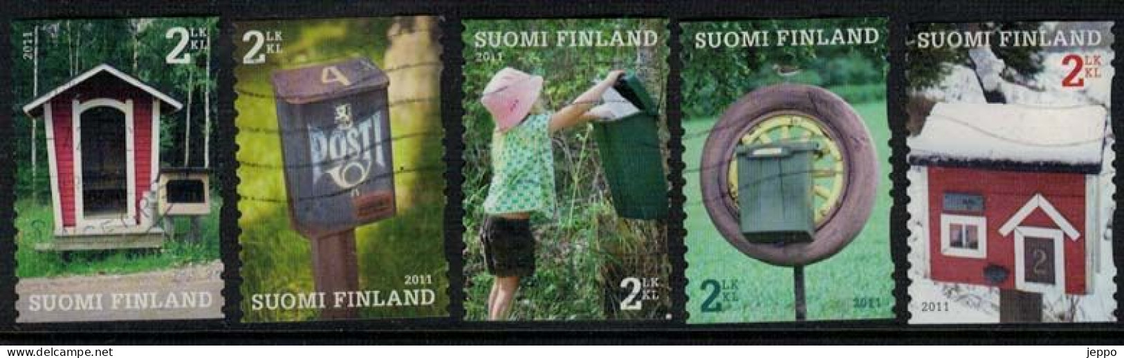 2011  Finland, Mail Boxes Complete Set Used. - Gebraucht