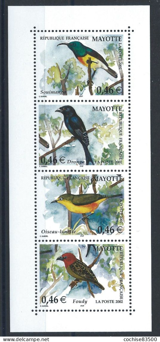 Mayotte N°134/37** (MNH) 2002 En Feuillet - Faune "Oiseaux" - Neufs
