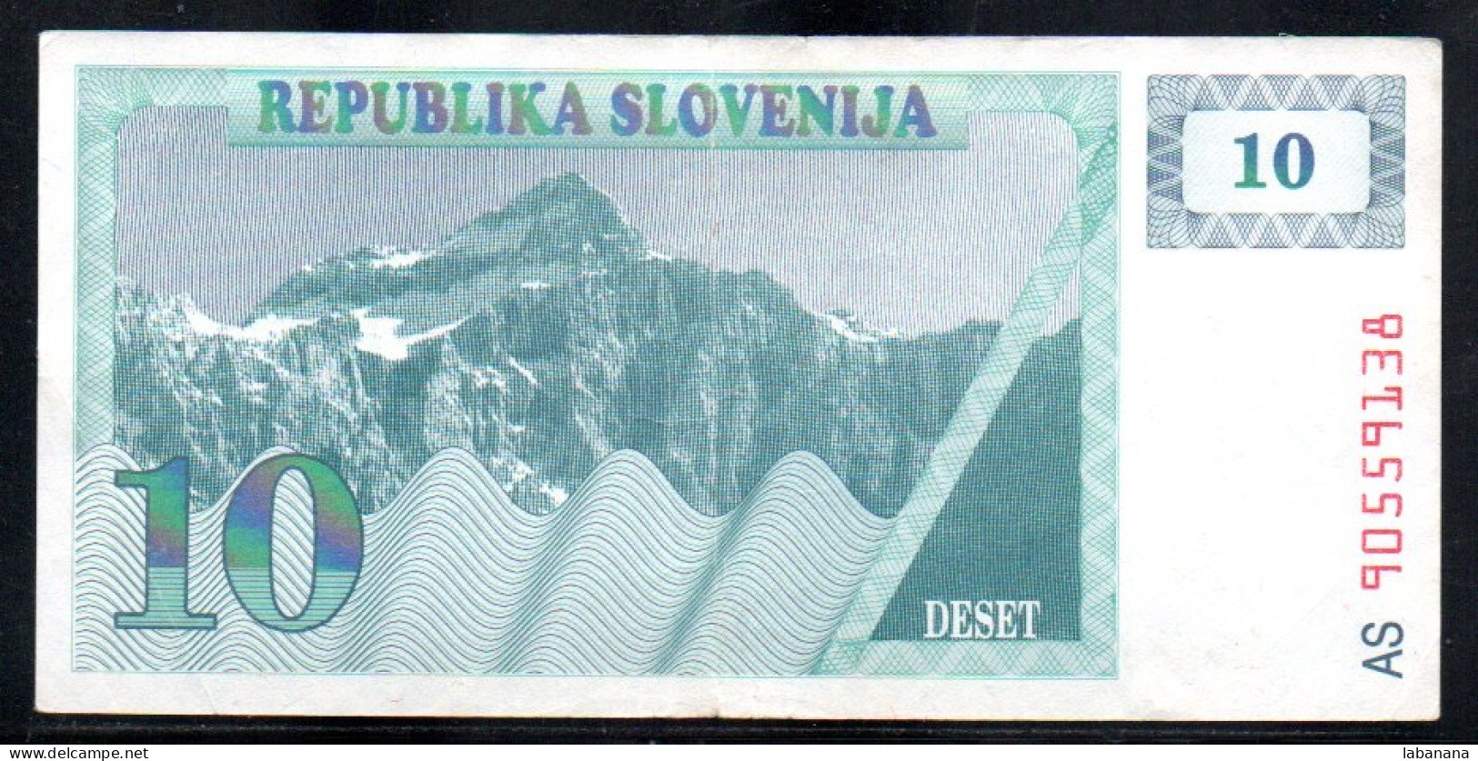 495-Slovénie 10 Tolarjev 1990 AS905 - Eslovenia