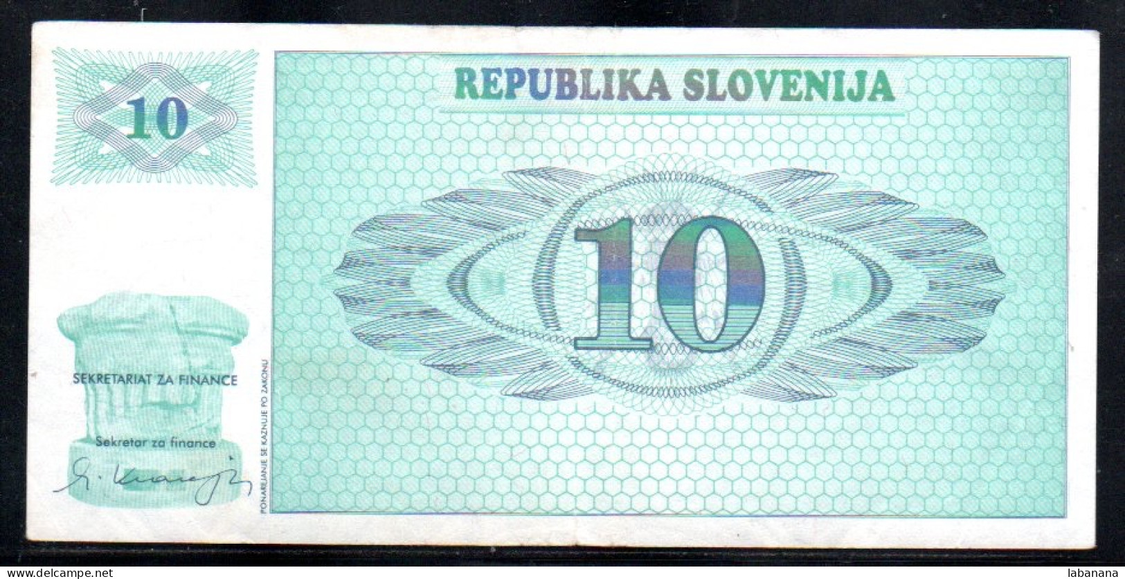 495-Slovénie 10 Tolarjev 1990 AS905 - Slovenia