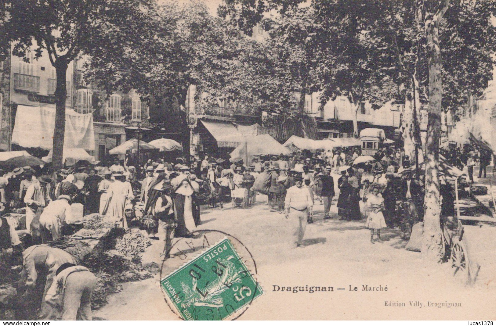 83 / DRAGUIGNAN / LE MARCHE / TRES BELLE CARTE / VILLY - Draguignan