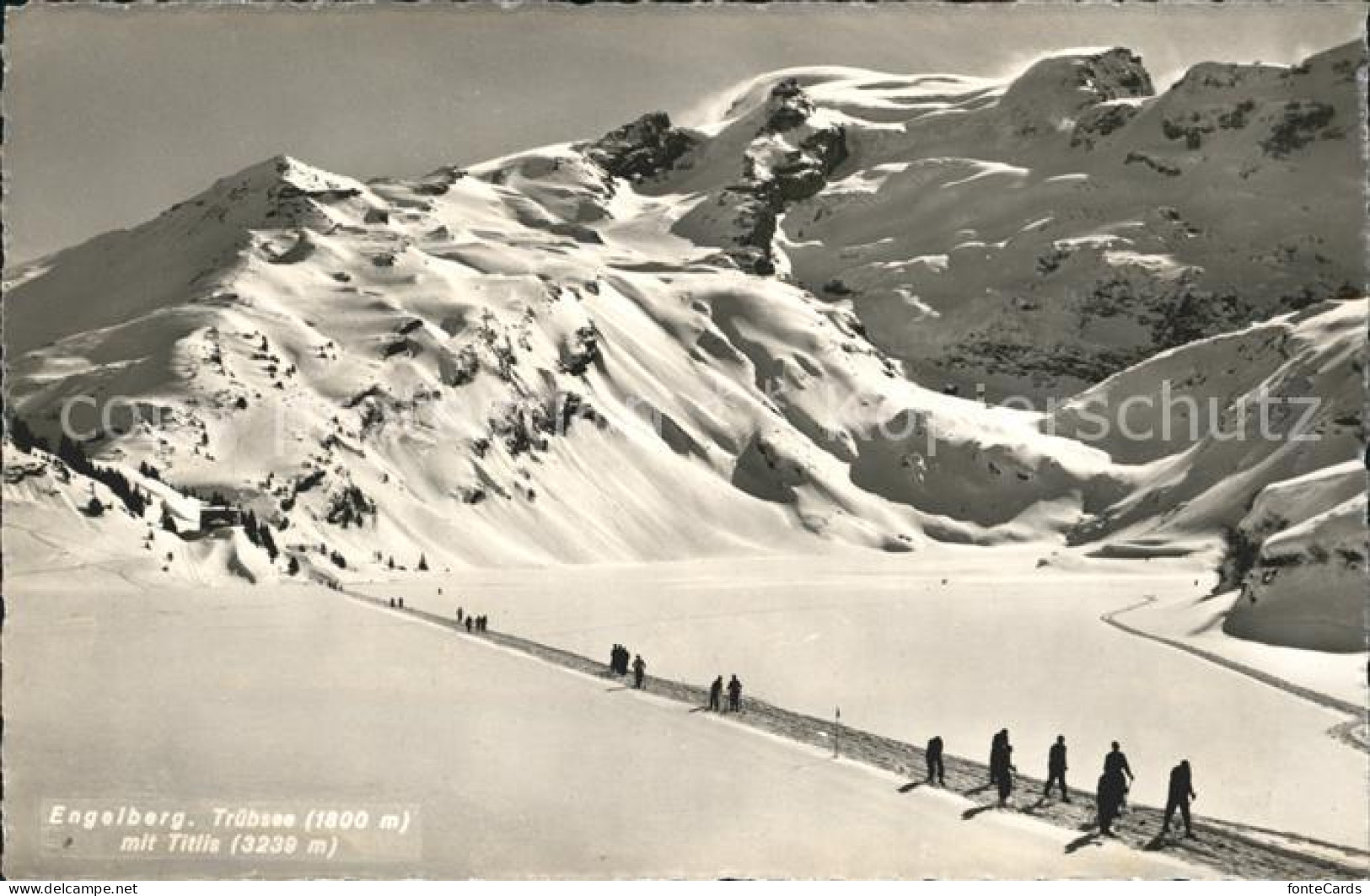 12043590 Engelberg OW Truebsee Mit Titlis Urner Alpen Skilanglauf Wintersportpla - Andere & Zonder Classificatie