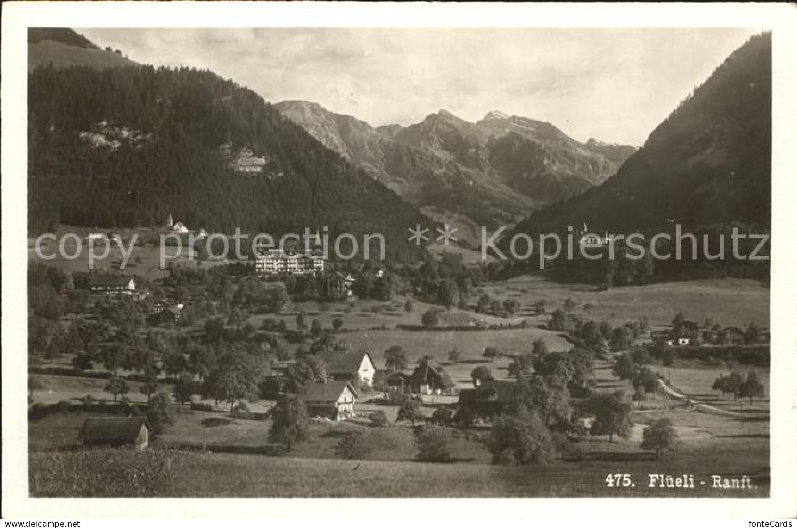 12043588 Flueeli-Ranft Gesamtansicht Mit Alpenpanorama Flueeli-Ranft - Andere & Zonder Classificatie