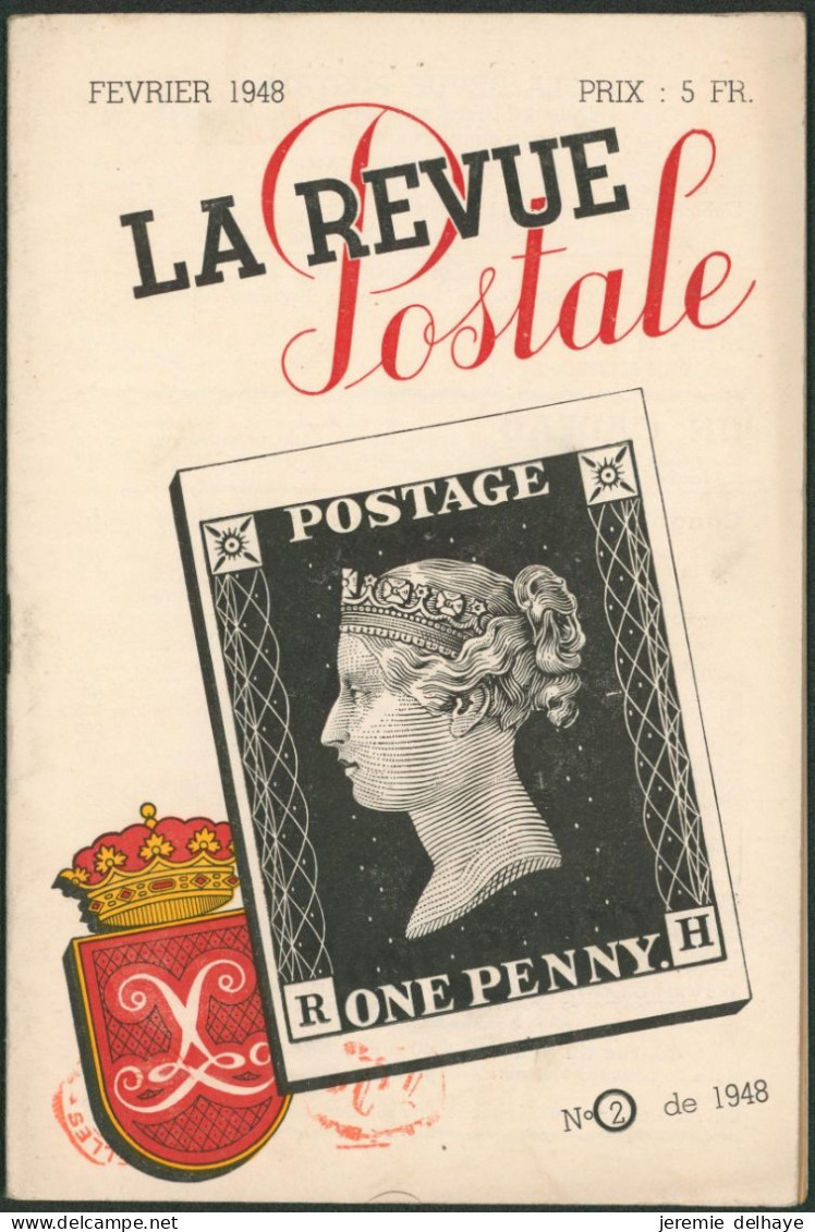 Littérature - La Revue Postale (février 1948, N°2), 32 Pages. - Philatélie Et Histoire Postale