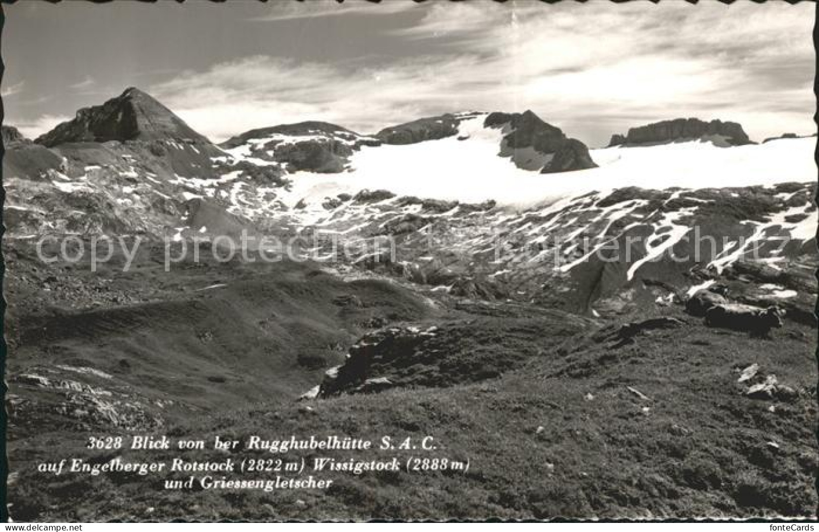 12043573 Engelberg OW Blick Von Der Rugghubelhuette SAC Rotstock Wissigstock Gri - Andere & Zonder Classificatie