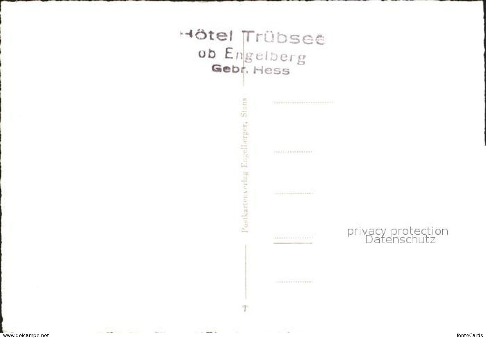 12043570 Engelberg OW Truebsee Restaurant Alpstuebli Alpenpanorama Engelberg - Andere & Zonder Classificatie