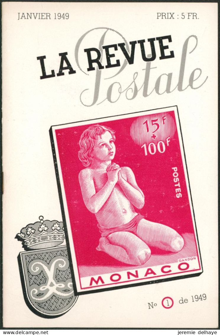 Littérature - La Revue Postale (Janvier 1949, N°1), 24 Pages. - Filatelie En Postgeschiedenis