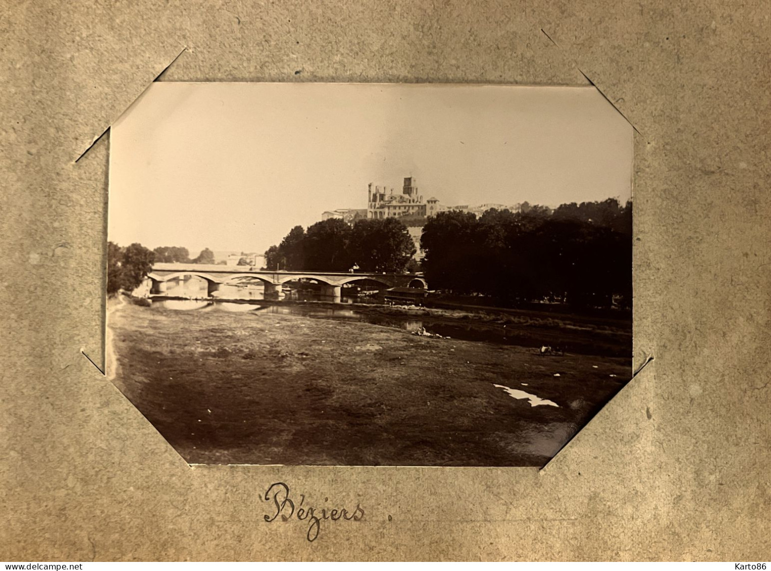 Béziers * Un Coin De La Ville * Photo Circa 1890/1910 11.5x8.5cm - Beziers