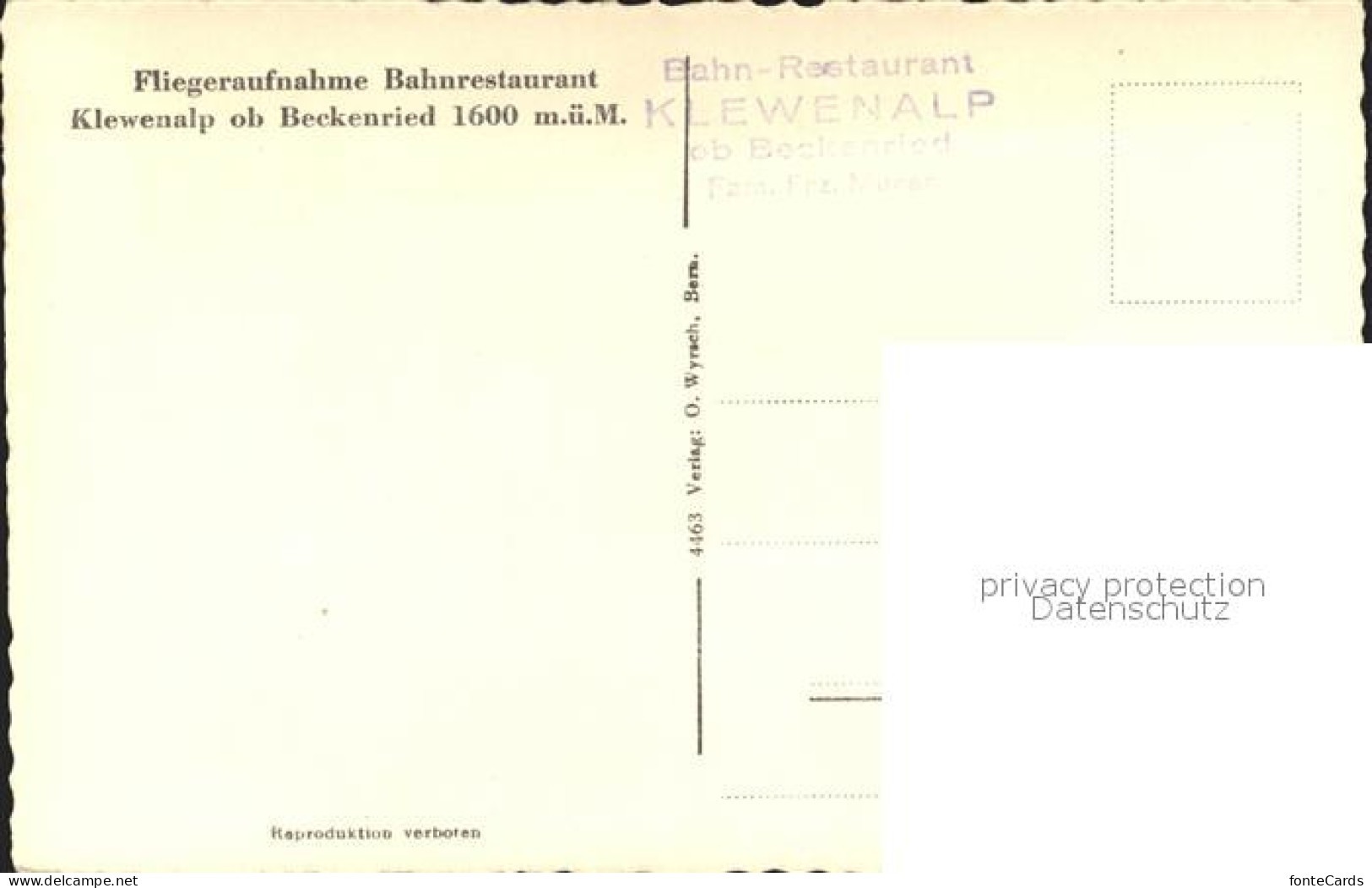 12043522 Beckenried Bahnrestaurant Klewenalp Alpen Fliegeraufnahme Beckenried - Other & Unclassified