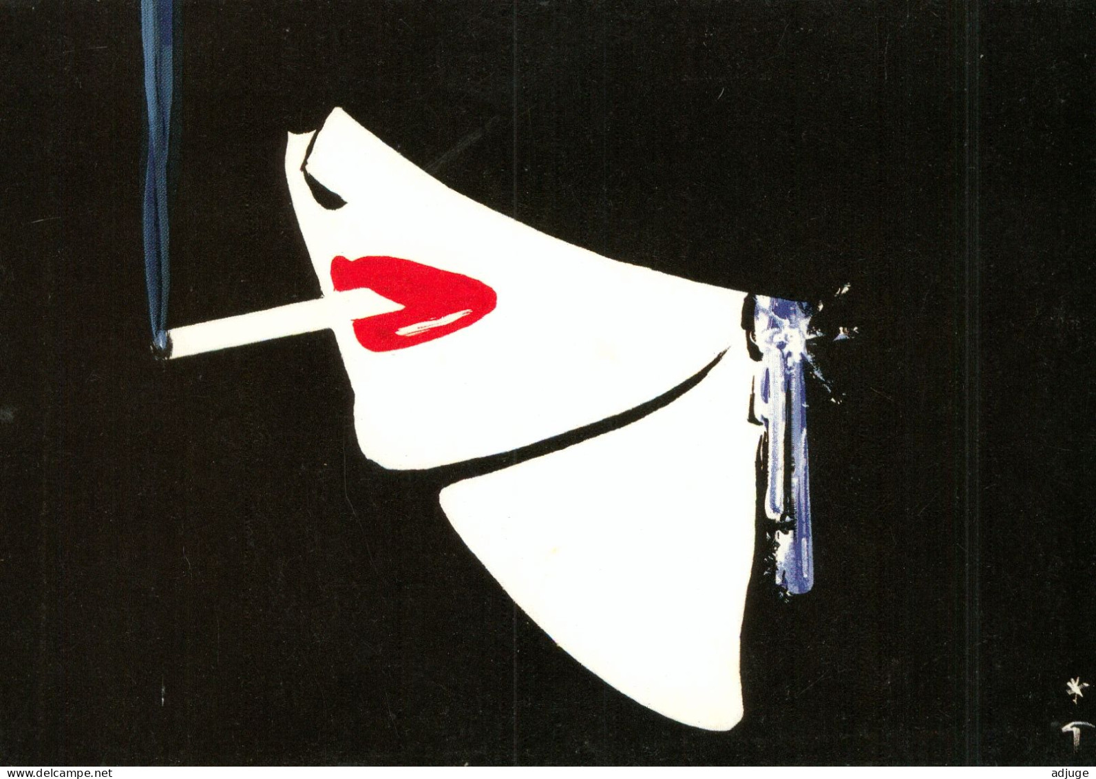 CPM- Illustrateur  René GRUAU - La Cigarette - 1983- Edit. Du Désastre * TBE - Otros & Sin Clasificación