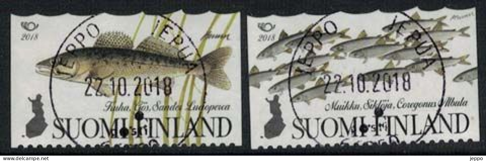 2018 Finland, Norden Fishes M 2585-6, Complete Fine Used Set. - Gebraucht