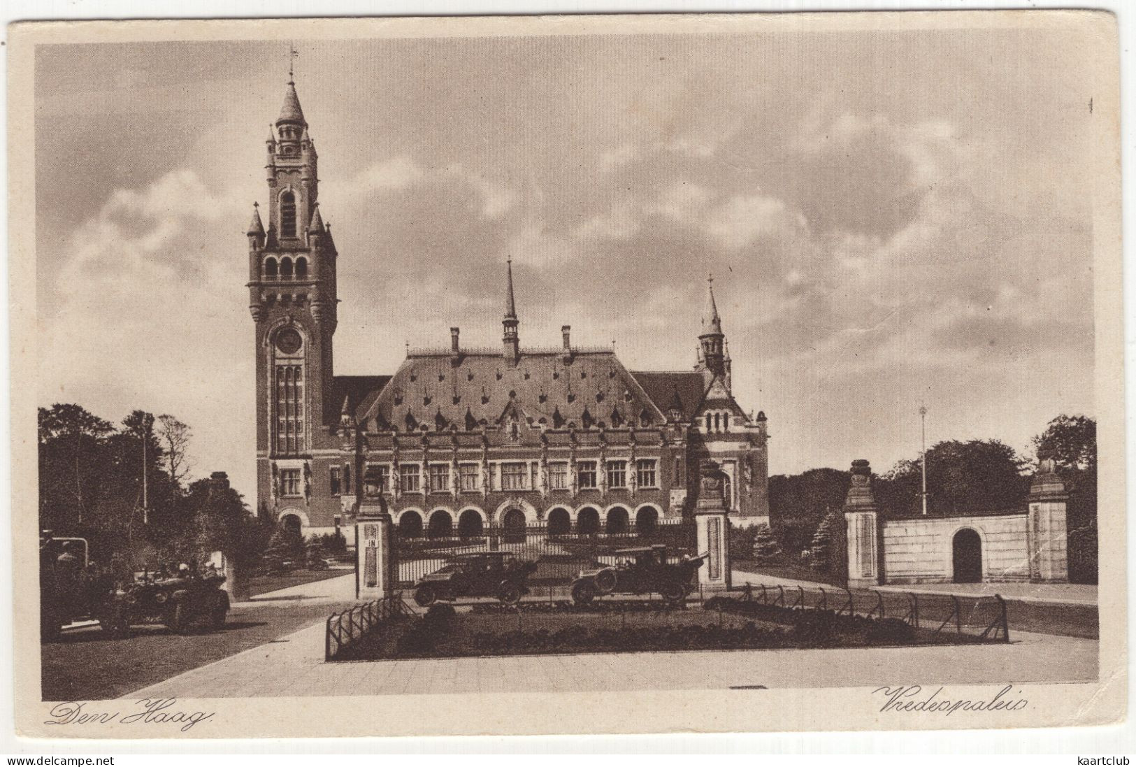 Den Haag :OLDTIMER CARS / AUTO'S 1920-1930 - Vredespaleis - (Holland) - Uitg. J. V.d. Markt, Scheveningen. Nr 327 - PKW
