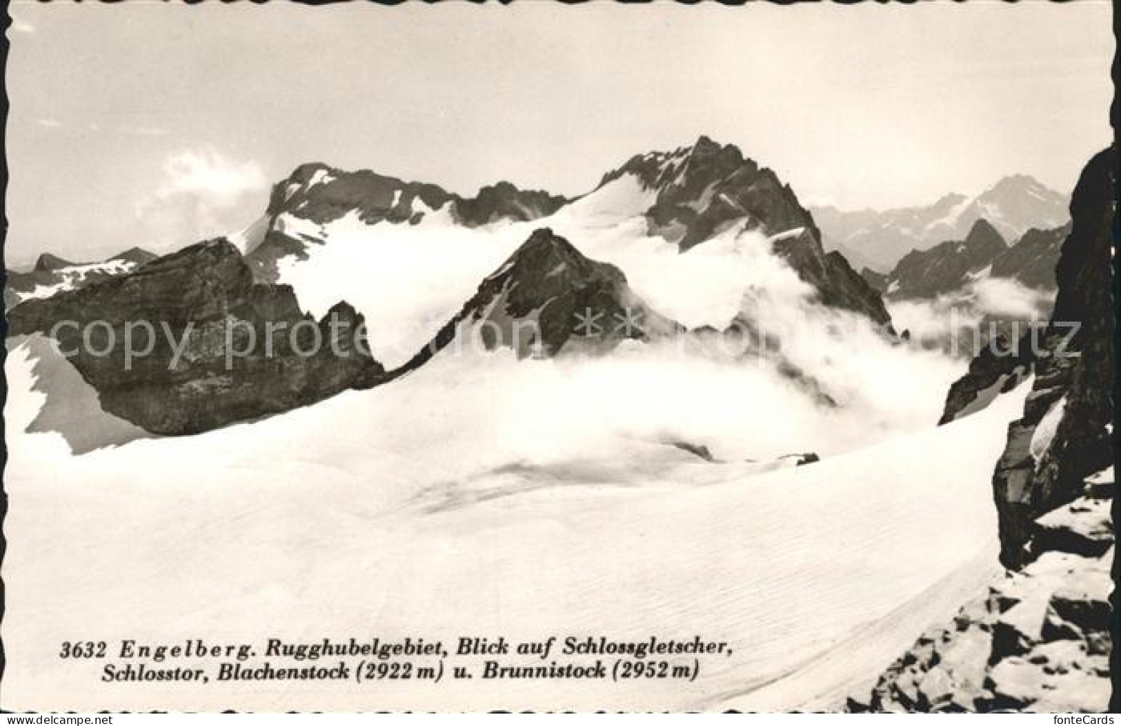 12043402 Engelberg OW Rugghubelgebiet Schlossgletscher Gebirgspanorama Engelberg - Sonstige & Ohne Zuordnung