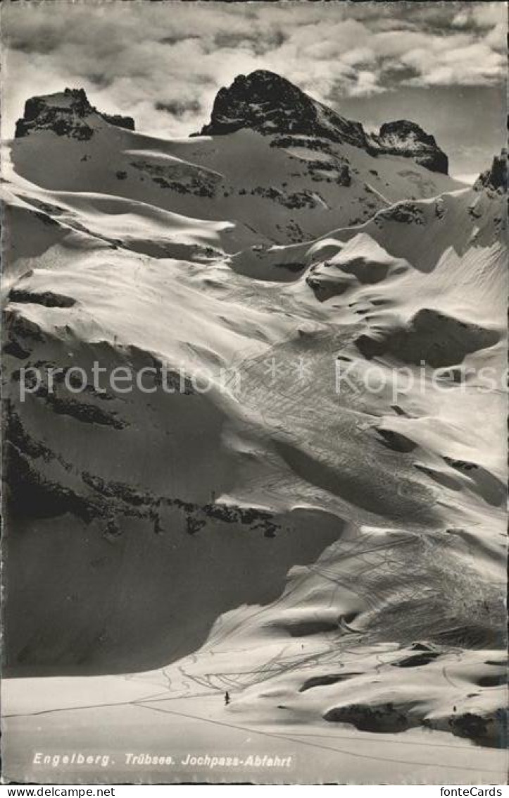 12043400 Engelberg OW Truebsee Jochpass Abfahrt Skigebiet Engelberg - Sonstige & Ohne Zuordnung