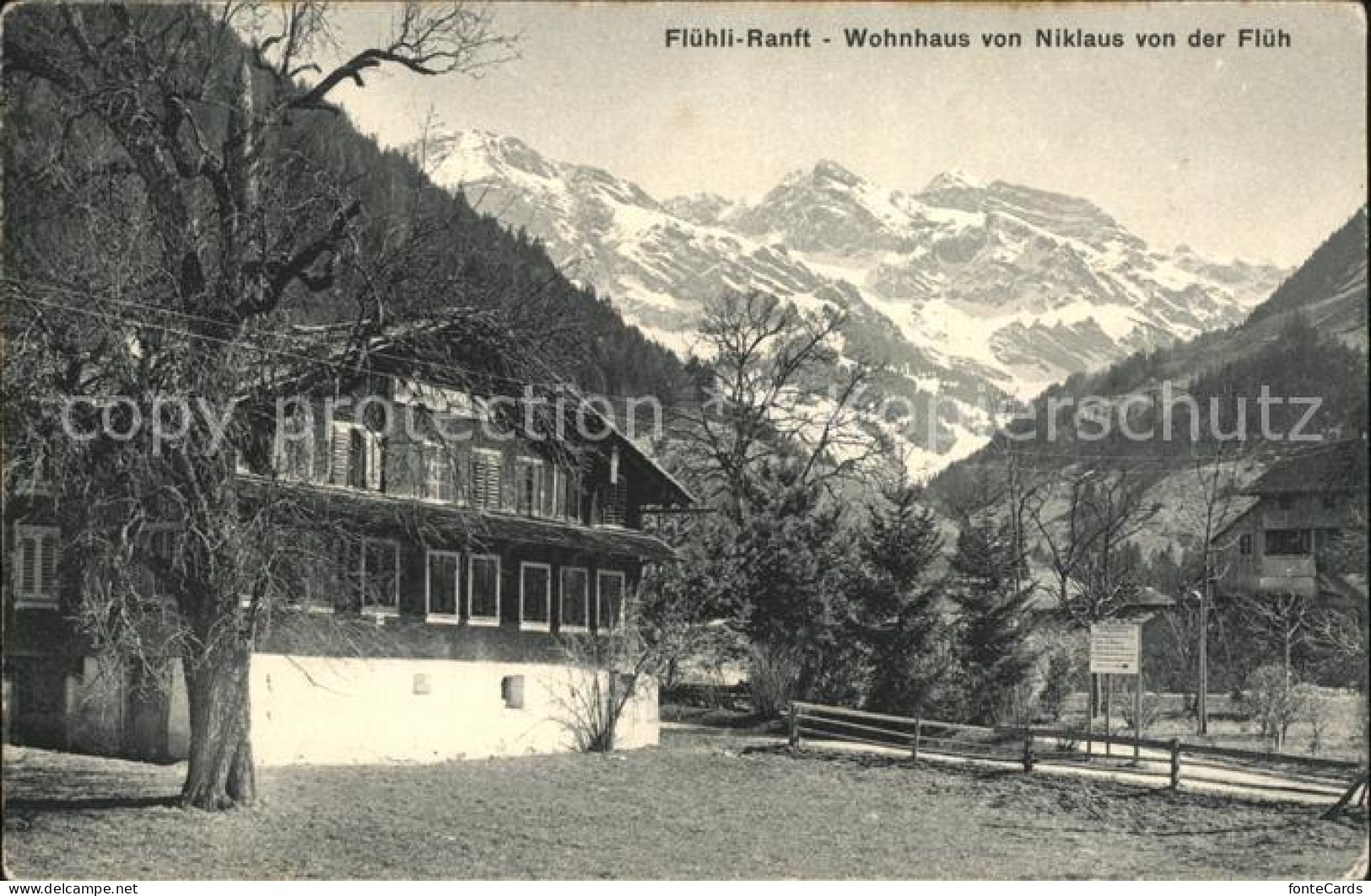 12042533 Flueeli-Ranft Wohnhaus Von Niklaus Von Der Flueh Alpenblick Flueeli-Ran - Other & Unclassified