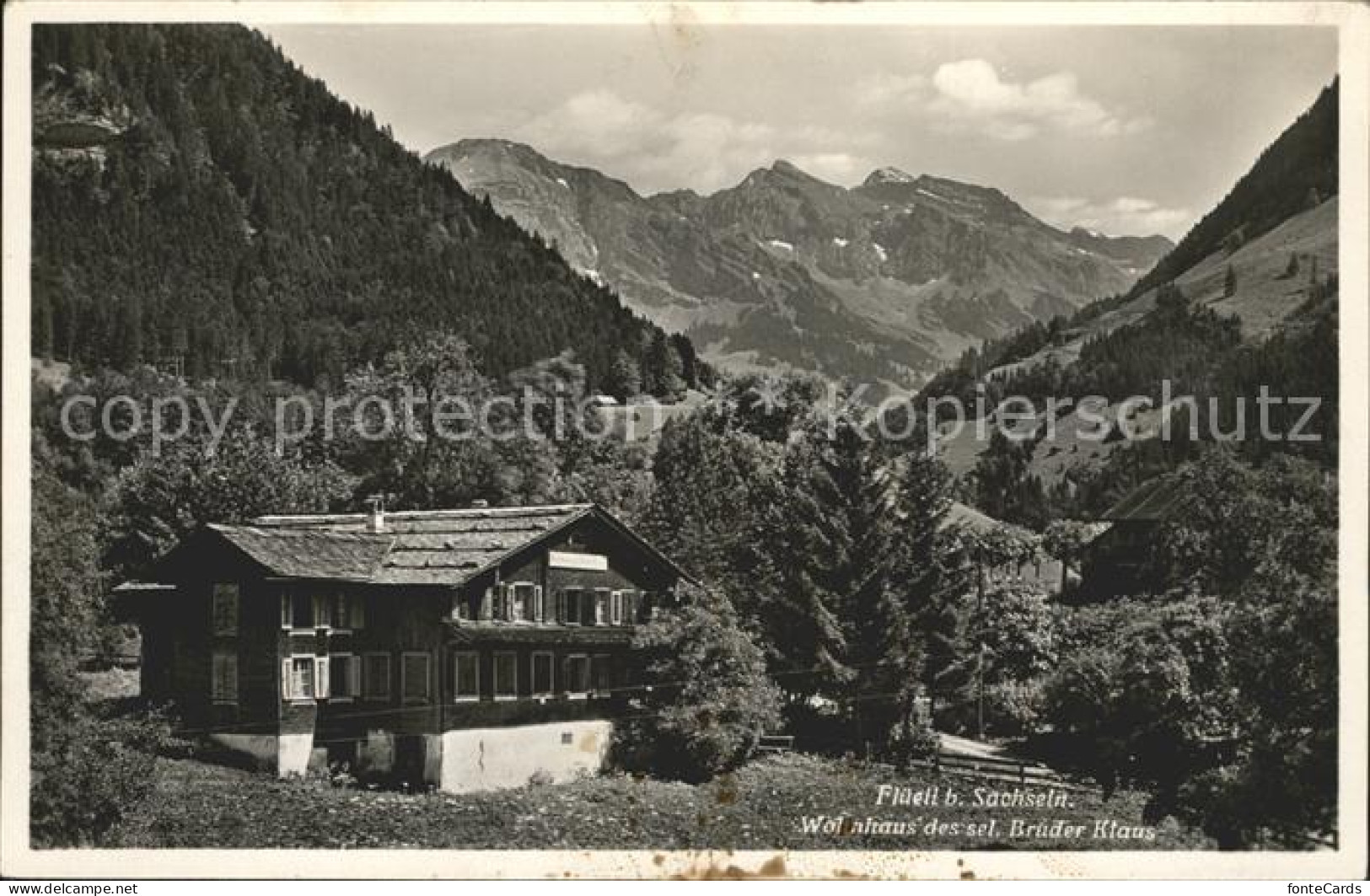 12042532 Flueeli-Ranft Wohnhaus Des Seligen Bruder Klaus Alpenpanorama Flueeli-R - Sonstige & Ohne Zuordnung