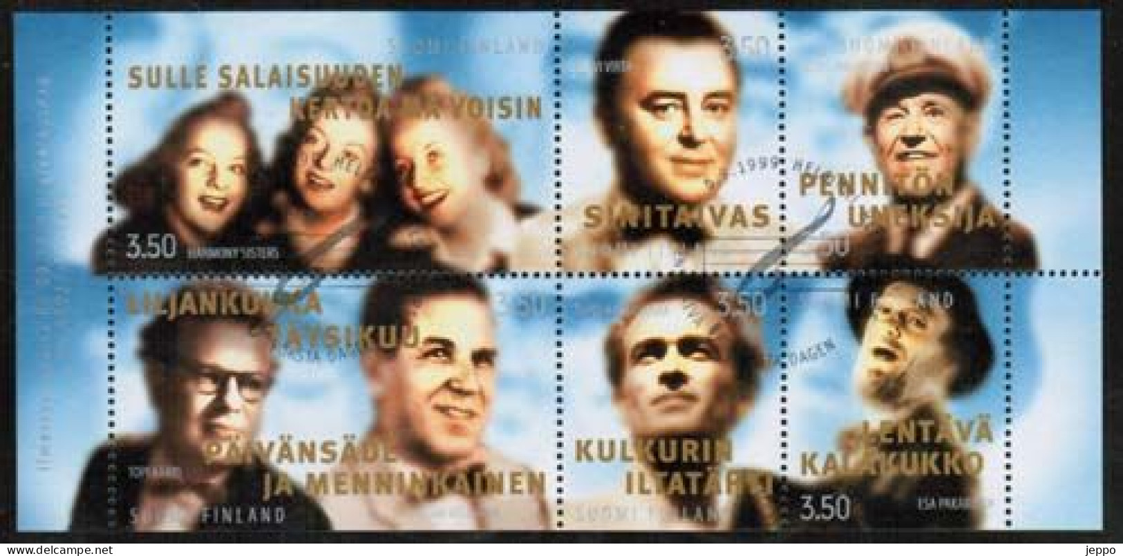 1999 Finland, Entertainers FD Stamped Booklet. - Carnets