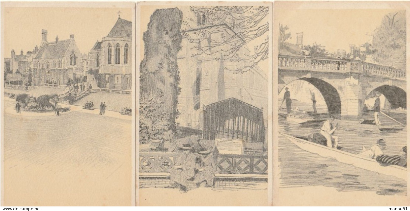 ANGLETERRE - Lot De 5 CPA : Dessins - Andere & Zonder Classificatie