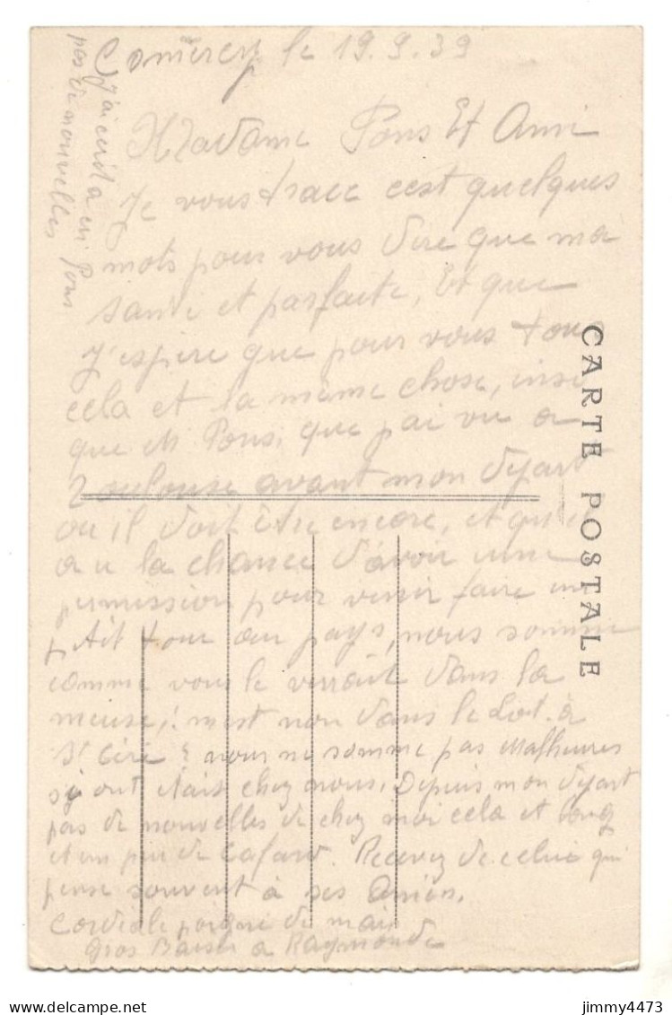 CPA - COMMERCY En 1939 - Partie De La Place De L'Hôtel De Ville ( Rue Bien Animée ) Edit. Cl. Dor Et A. Thomas - Commercy