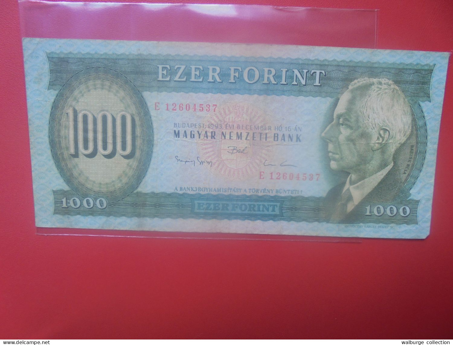 HONGRIE 1000 FORINT 1993 Circuler (B.33) - Ungheria