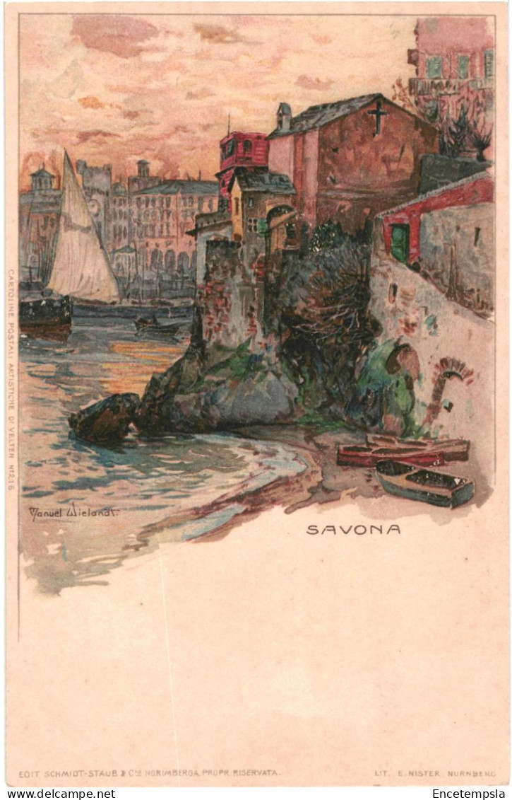 CPA Carte Postale  Italie Savona Illustration De Manuel Lielandt  VM80199 - Savona