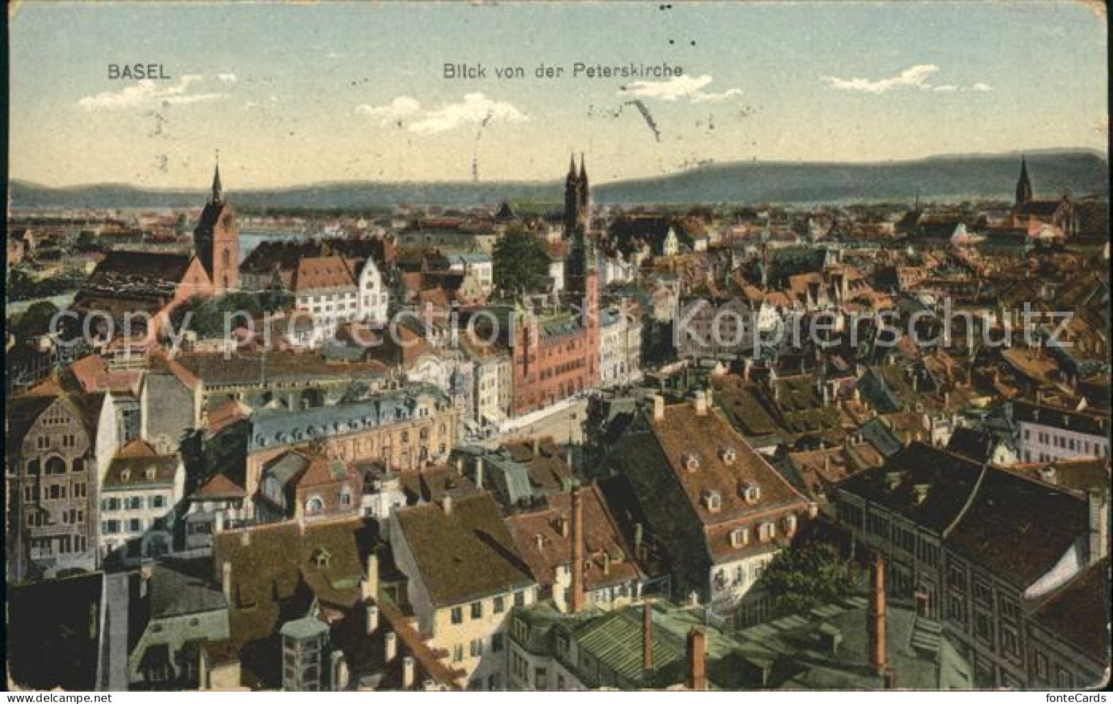 12042398 Basel BS Blick Von Der Peterskirche Basel BS - Sonstige & Ohne Zuordnung