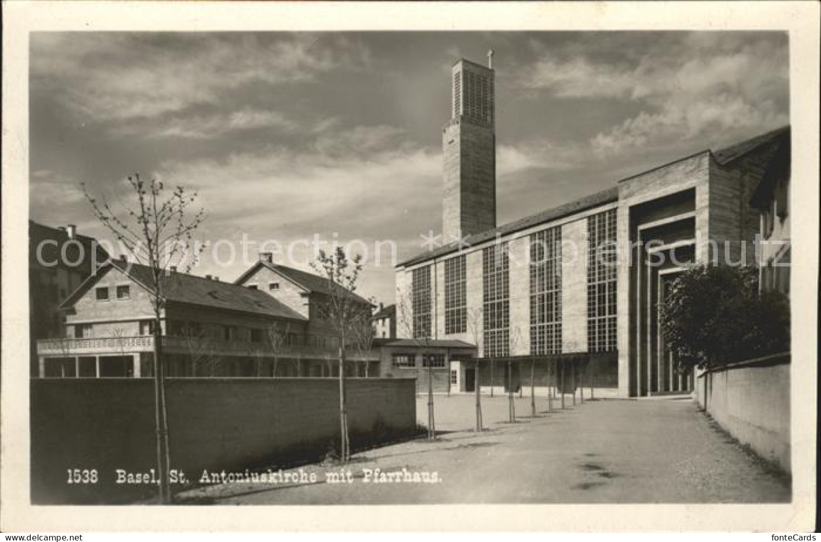 12042372 Basel BS St Antoniuskirche Mit Pfarrhaus Basel BS - Sonstige & Ohne Zuordnung