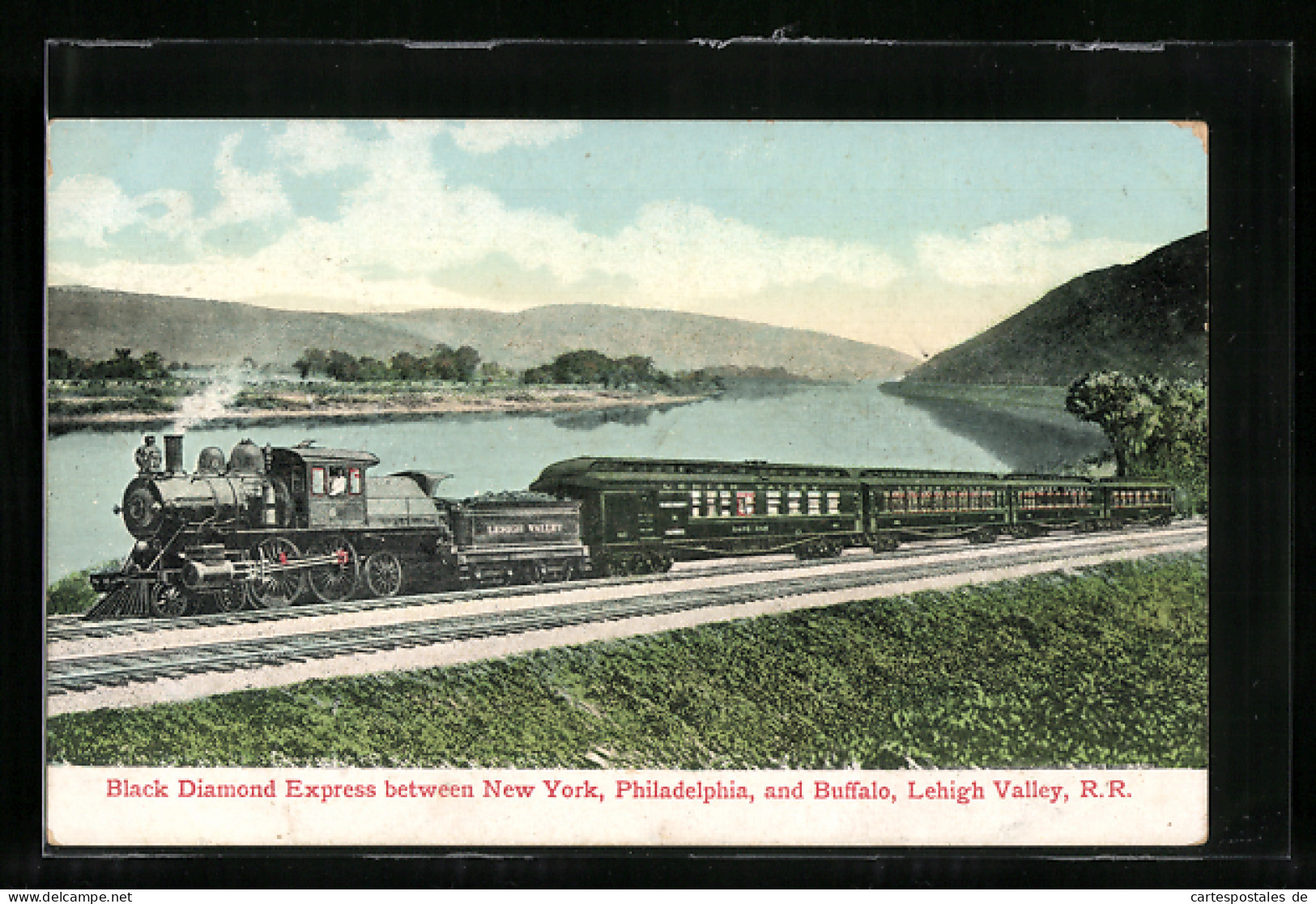 AK Black Diamond Express Between New York, Philadelphia And Buffalo, Lehigh Valley R. R.  - Treni
