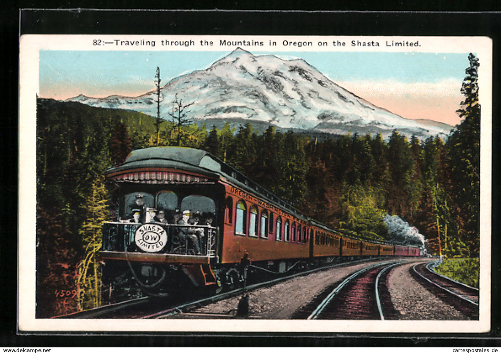 AK Traveling Through The Mountains In Oregon On The Shasta Limited  - Treni