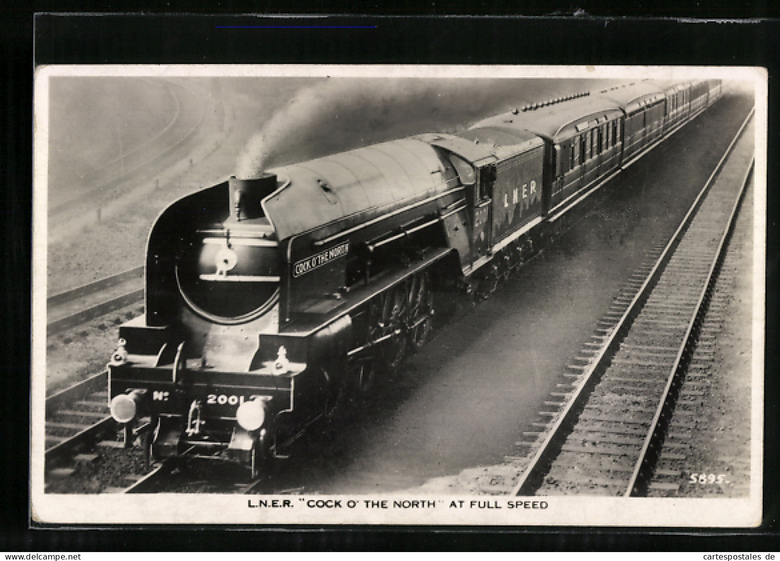 Pc LNER Cock O The North At Full Speed  - Trains
