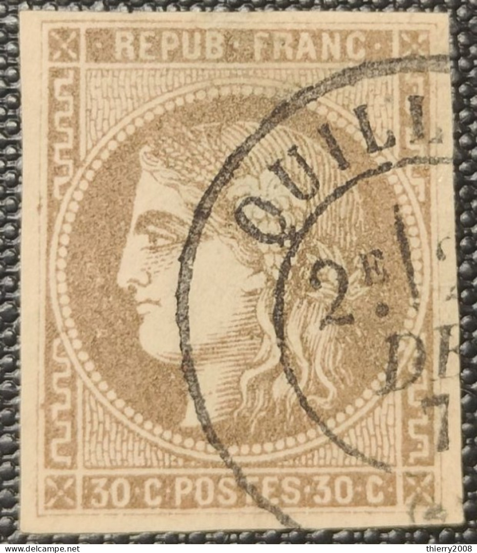 Emission De Bordeaux N° 47a  Avec Oblitération Cachet à Date  Etat Bien - 1870 Bordeaux Printing