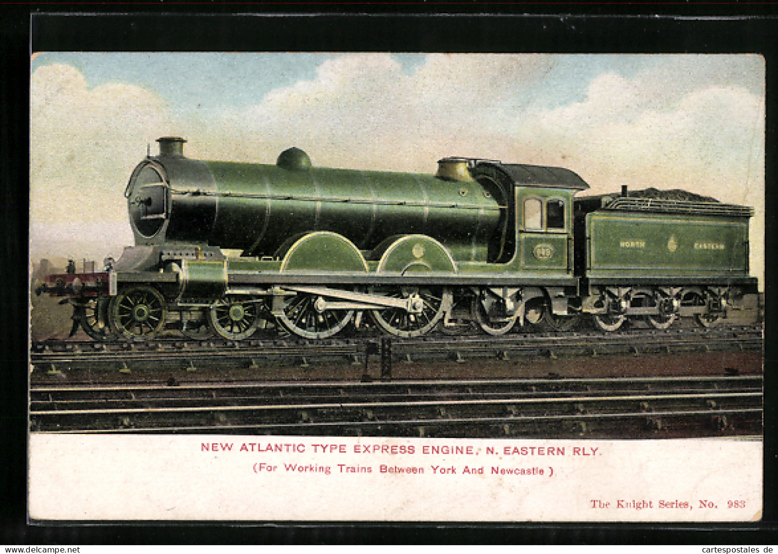 Pc New Atlantic Type Express Engine 649 Der North - Eastern Railway  - Treni