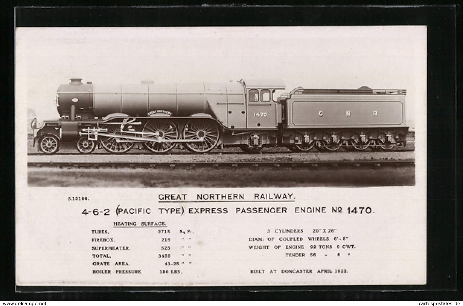 Pc Great Northern Railway, Express Passenger Engine No. 1470  - Treni