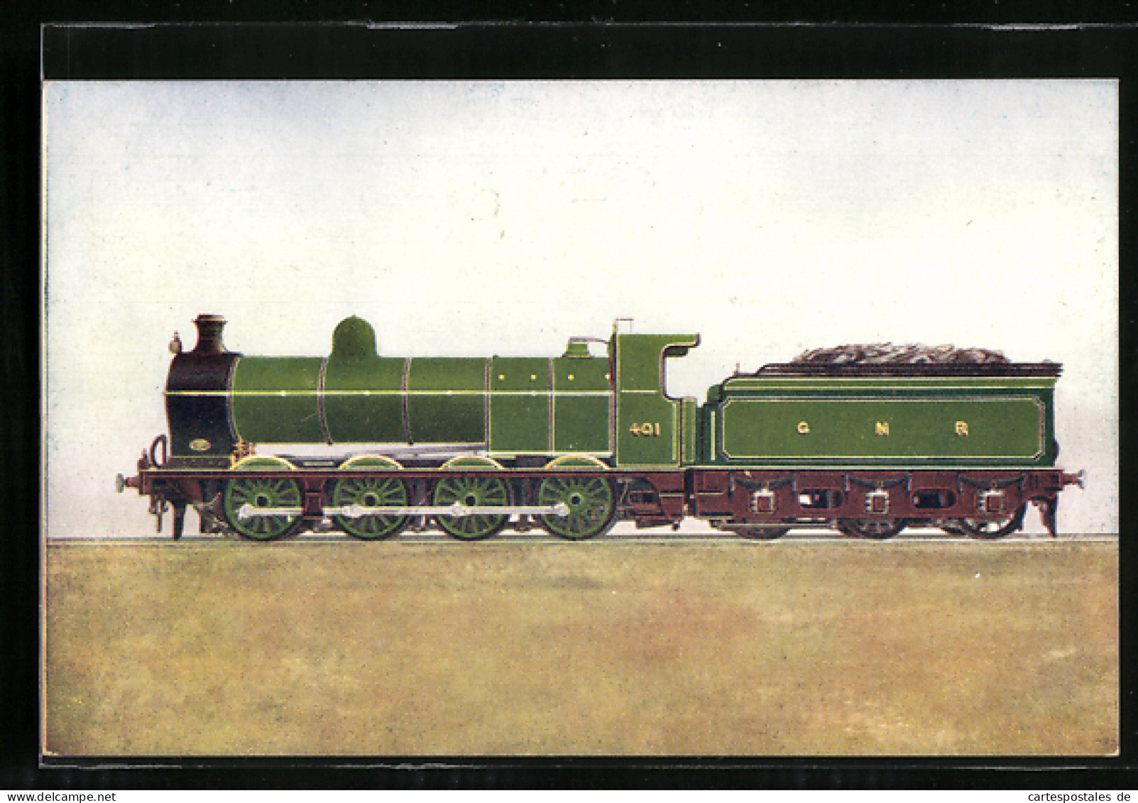 Pc G.N.R. Goods Engine No. 401, Britische Lokomotive  - Trains