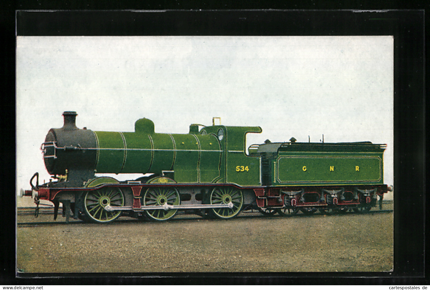 Pc Six Wheels Coupled Goods Engine No. 534 Der Gesellschaft G.N.R., Englische Eisenbahn  - Treni