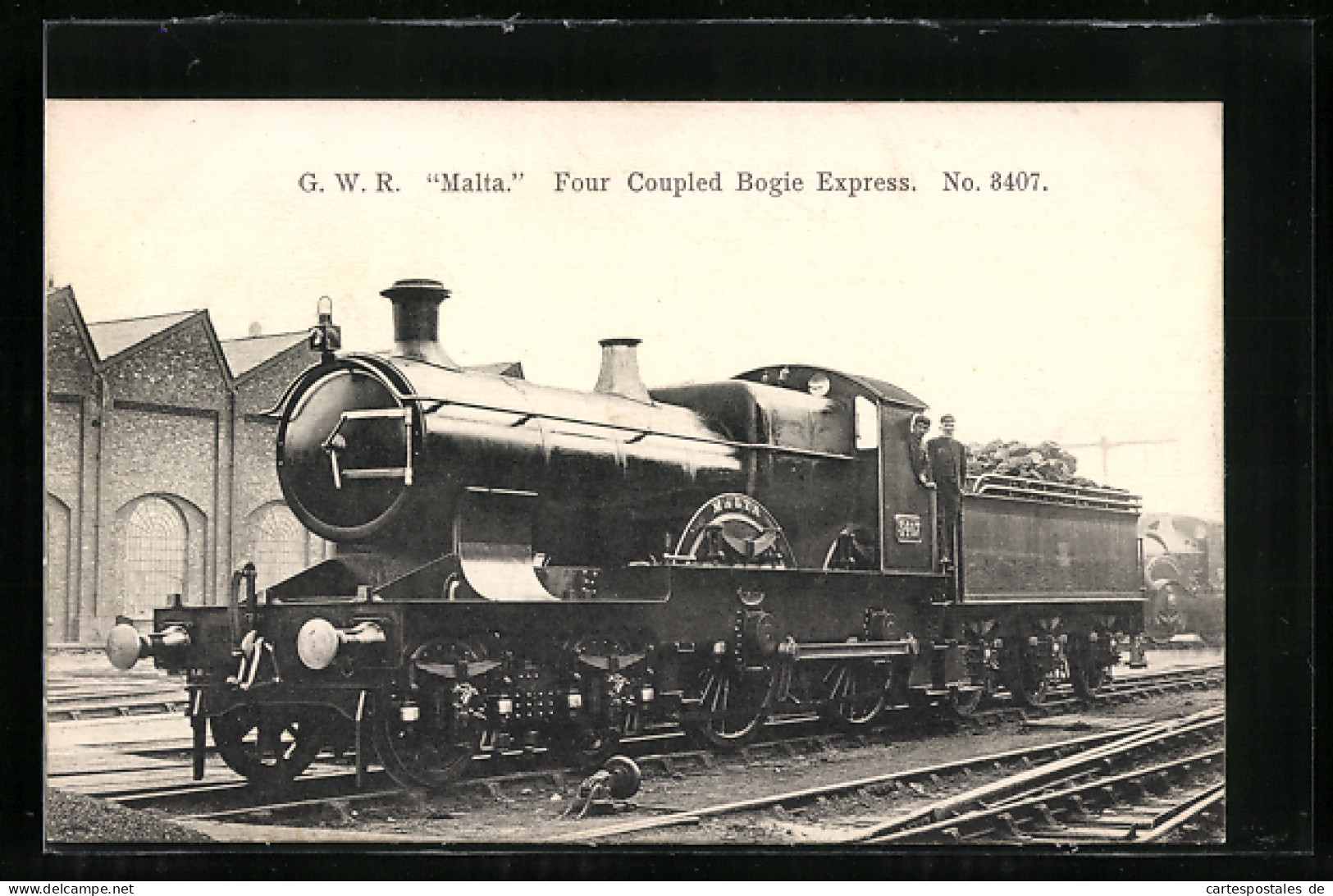 Pc Englische Eisenbahn Nr. 8407, G.W.R. Malta  - Trains