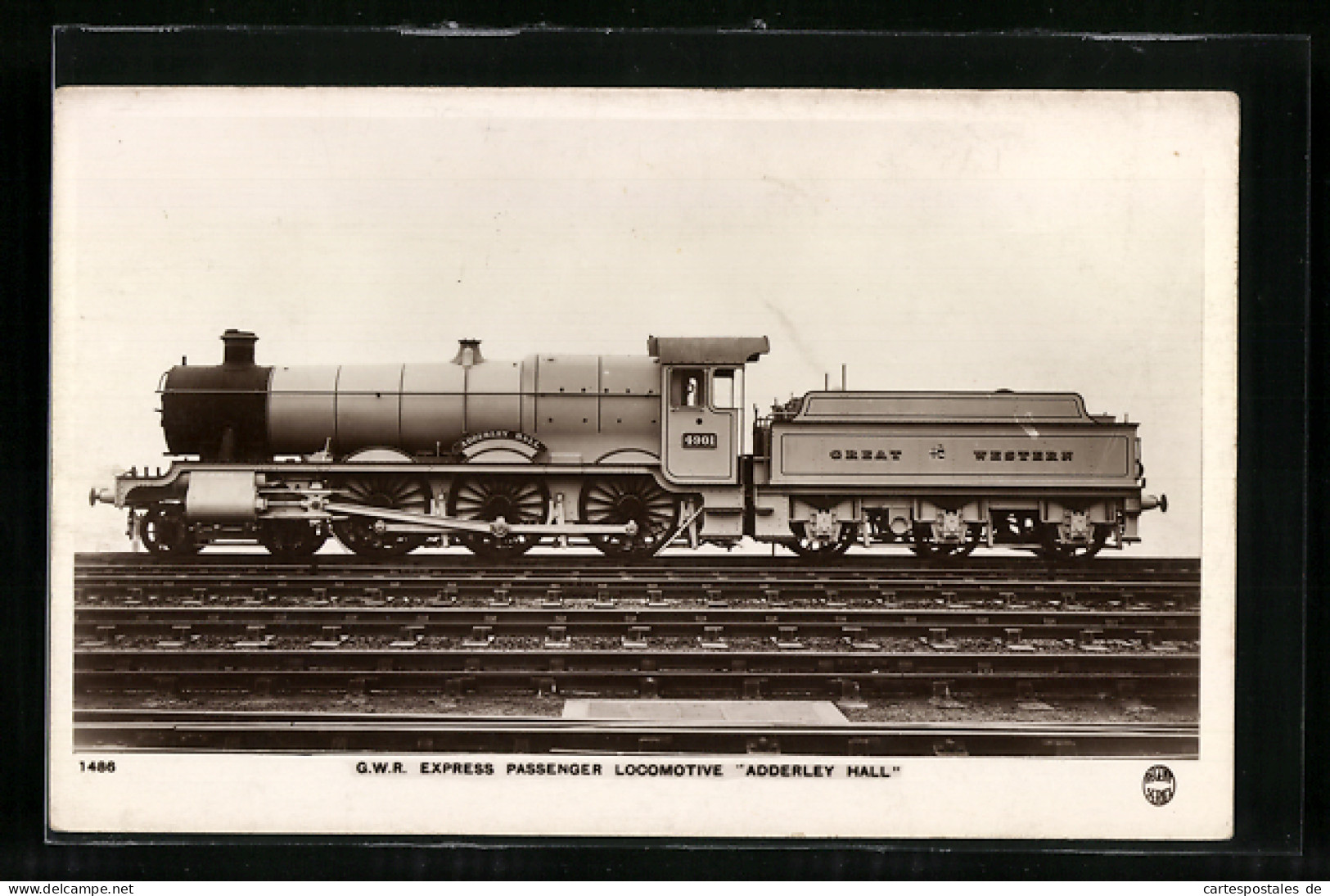 Pc GWR Express Passenger Locomotive Adderley Hall  - Treinen