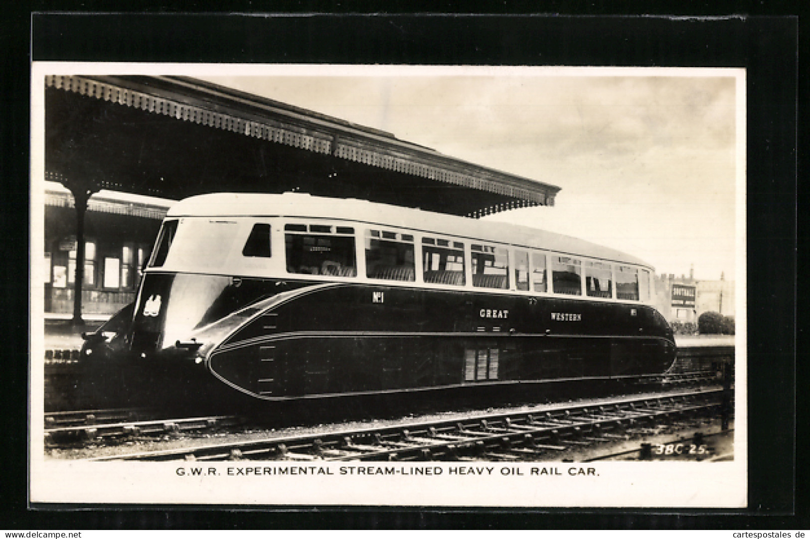 Pc GWR Experimental Stream-Lined Heavy Oil Rail Car  - Treni